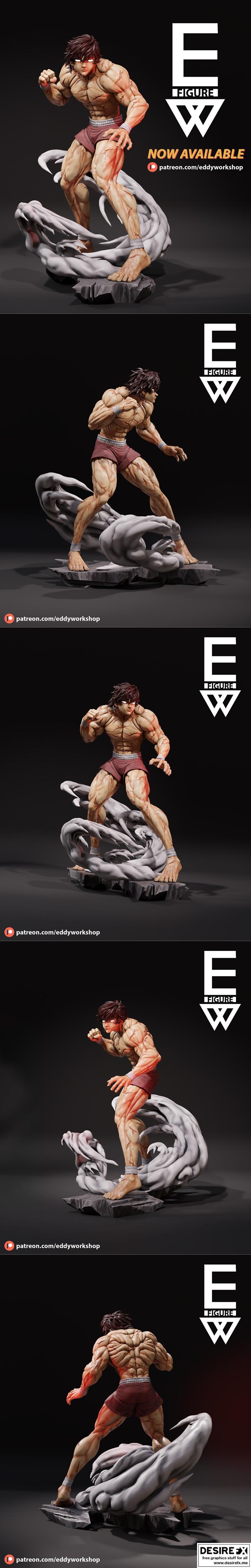 Eddy Workshop - 魔王之子 - 3D打印模型|Eddy Workshop – Baki son of ogre – 3D Print Model STL