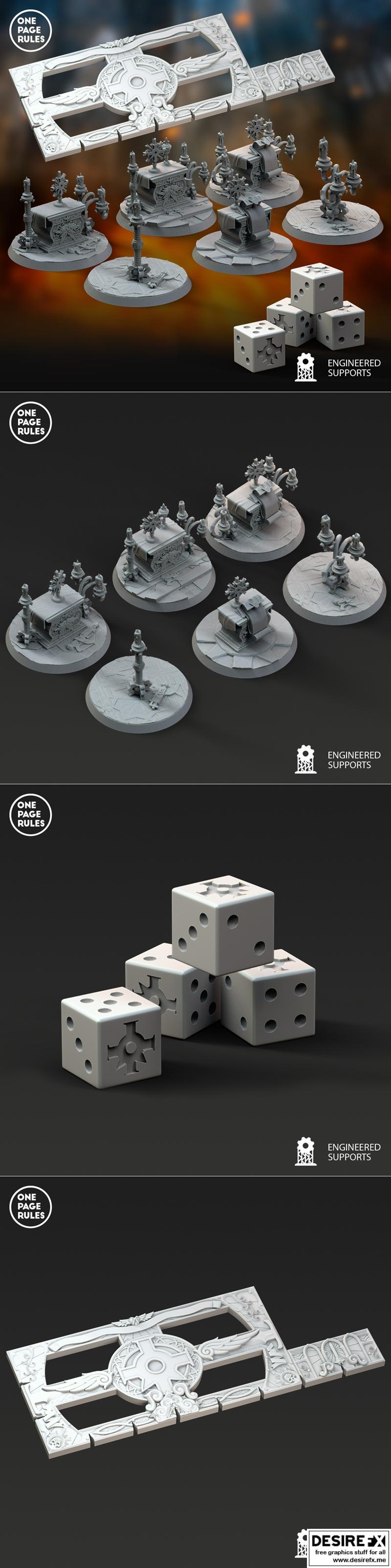 祝福姐妹组——游戏辅助模型3D打印文件|Blessed Sisters – Game Aids – 3D Print Model STL