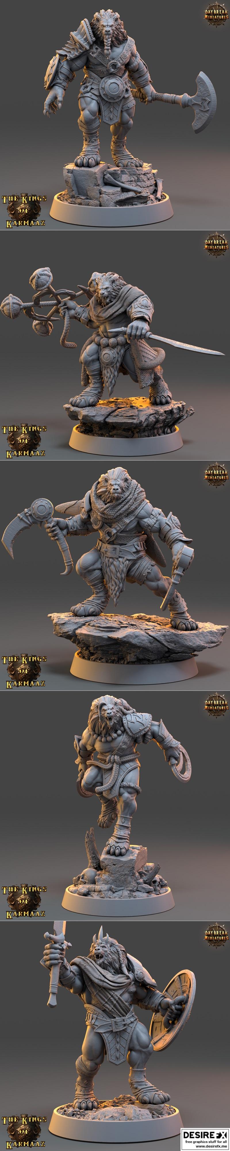 Daybreak Miniatures - 王者之卡玛兹 3D打印模型|Daybreak Miniatures – Kings of Karmaaz – 3D Print Model STL