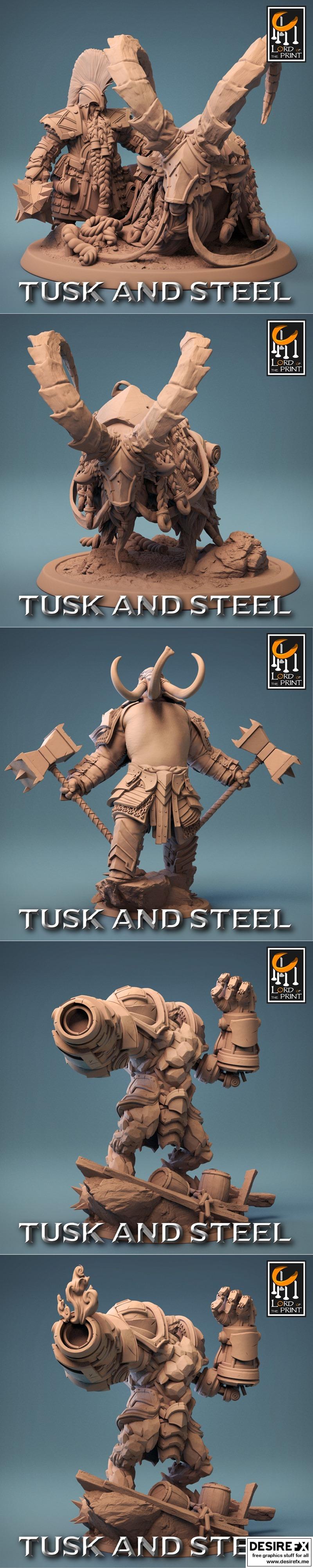 Lord of the Print – Tusk and Steel August 2023 – 3D Print Model STL