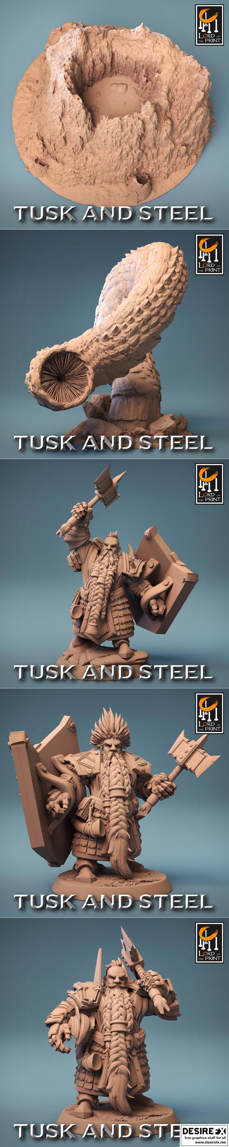 Lord of the Print – Tusk and Steel August 2023 – 3D Print Model STL