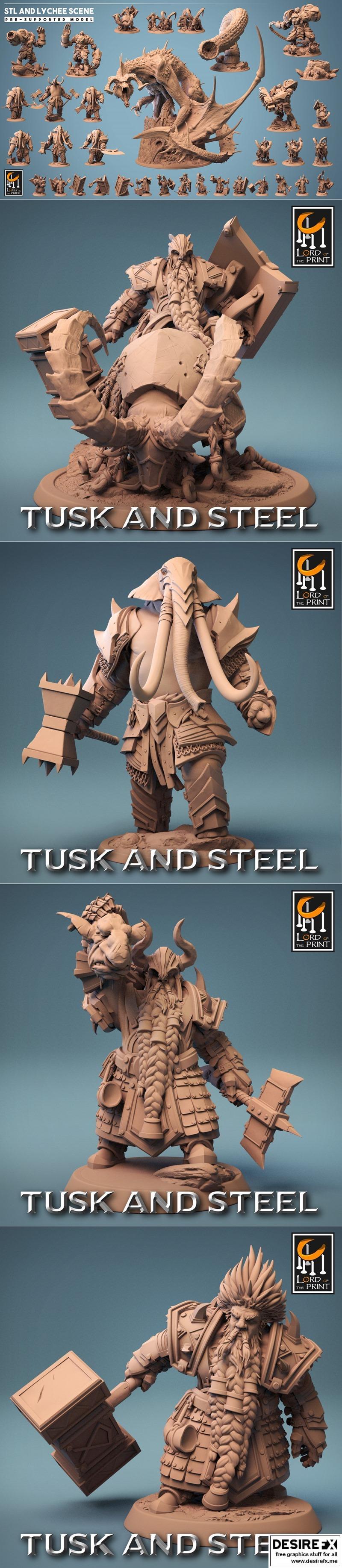 Lord of the Print – Tusk and Steel August 2023 – 3D Print Model STL