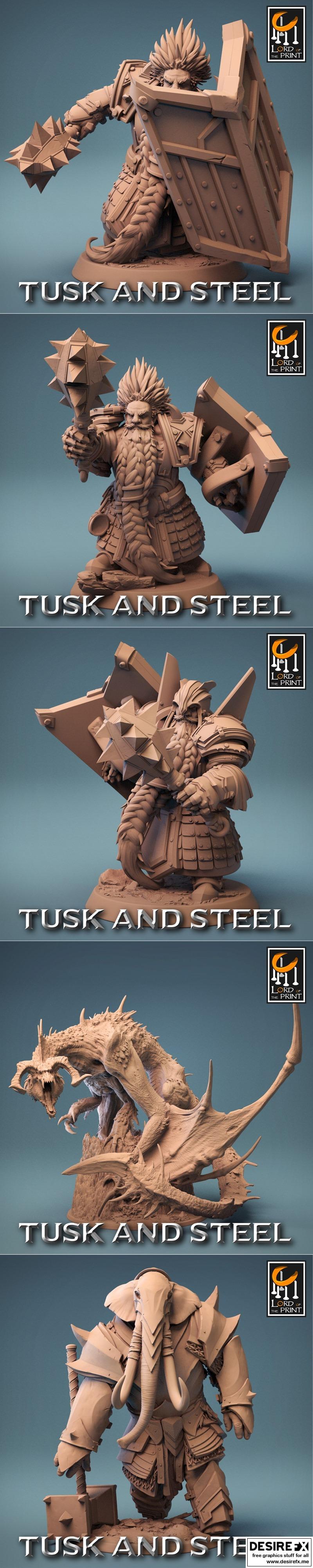 Lord of the Print – Tusk and Steel August 2023 – 3D Print Model STL