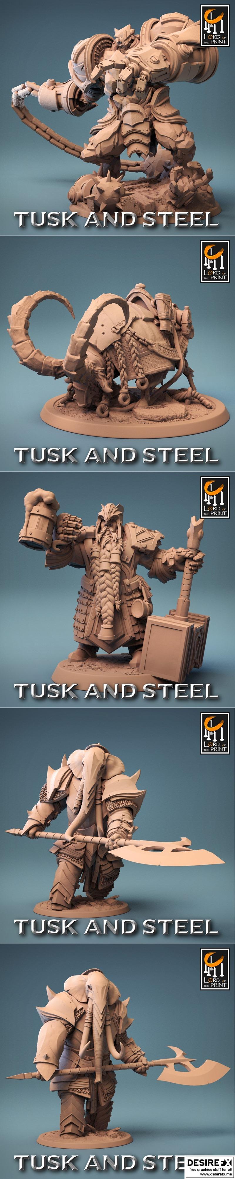 Lord of the Print – Tusk and Steel August 2023 – 3D Print Model STL