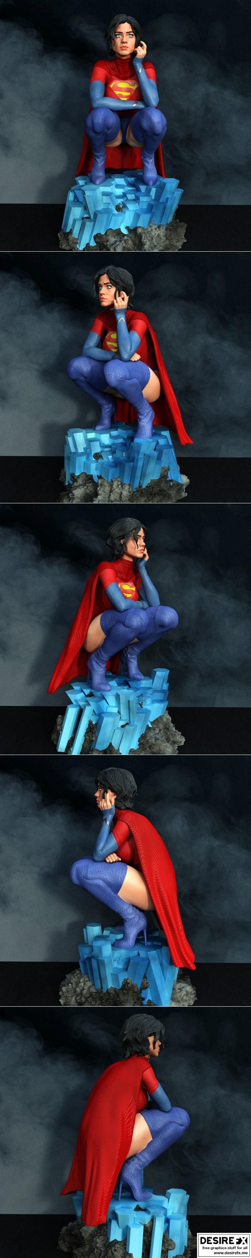 独家呈现——超女 3D打印模型|Exclusive – Supergirl – 3D Print Model STL