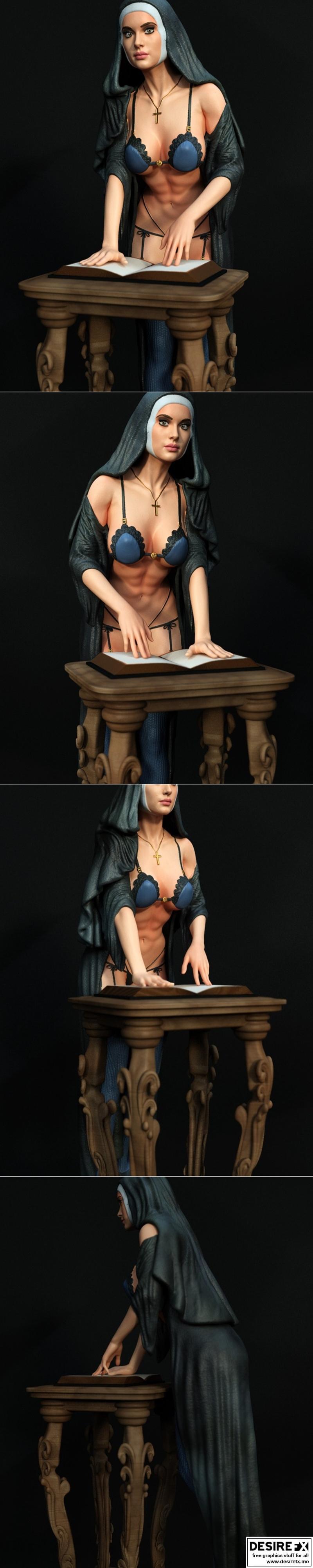 独家呈现——Nun 3D打印模型 STL|Exclusive – Nun – 3D Print Model STL