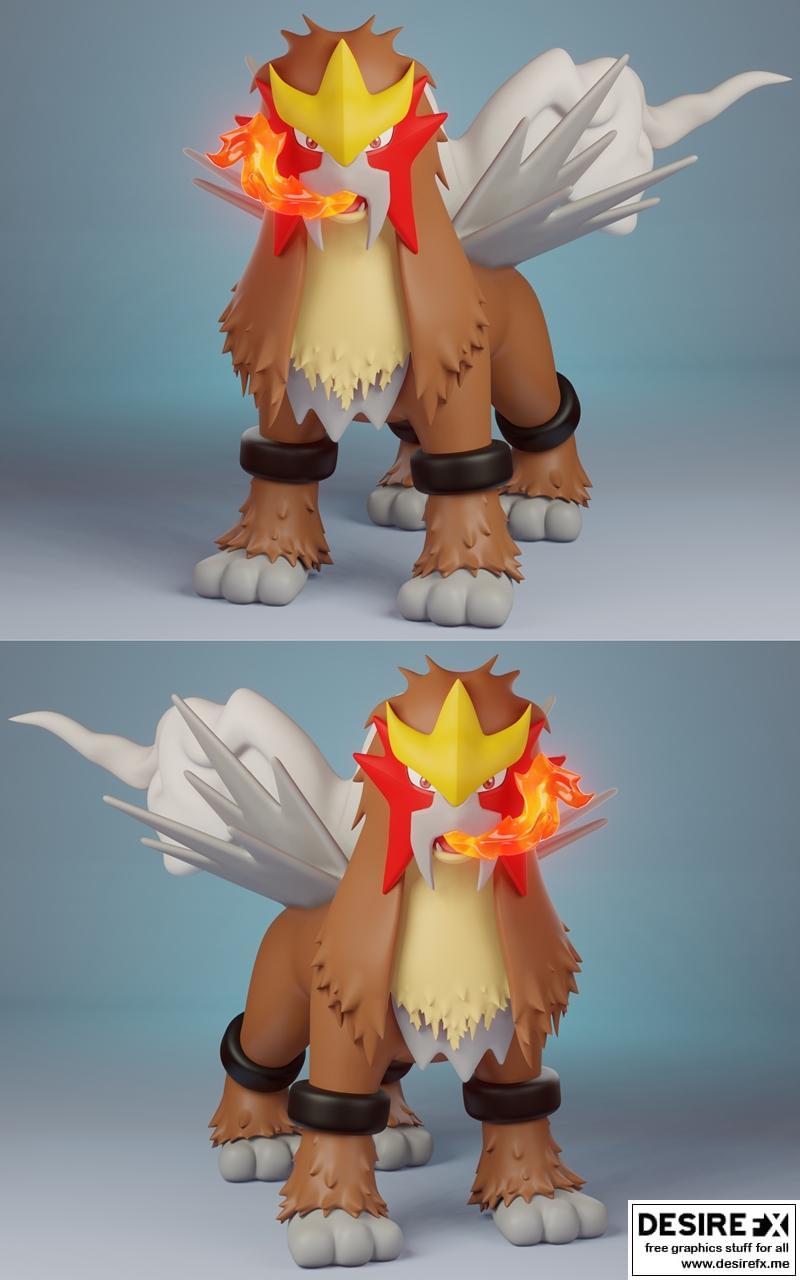 Entei 3D打印模型|Entei – 3D Print Model STL