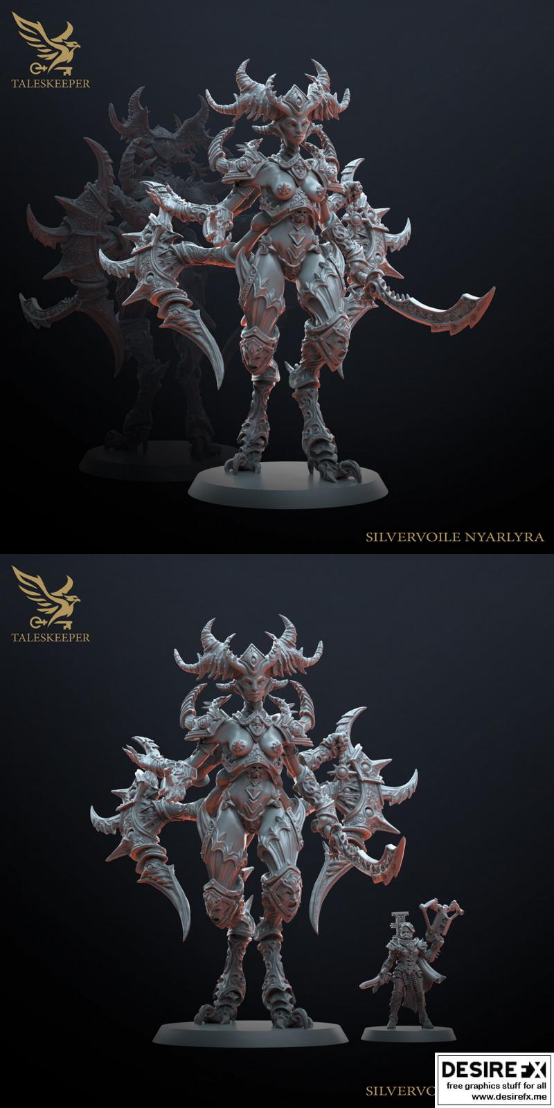 银幕幽影·奈拉莉拉 3D打印模型|Silvervoile Nyarlyra – 3D Print Model