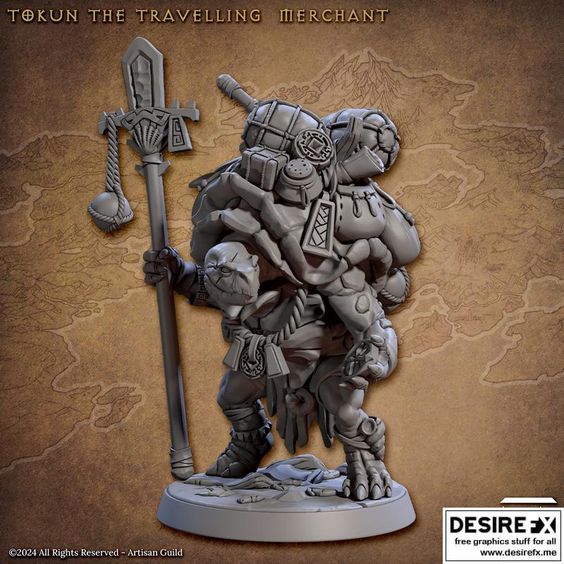 托昆，旅商角色3D打印模型|Tokun the Travelling Merchant – 3D Print Model