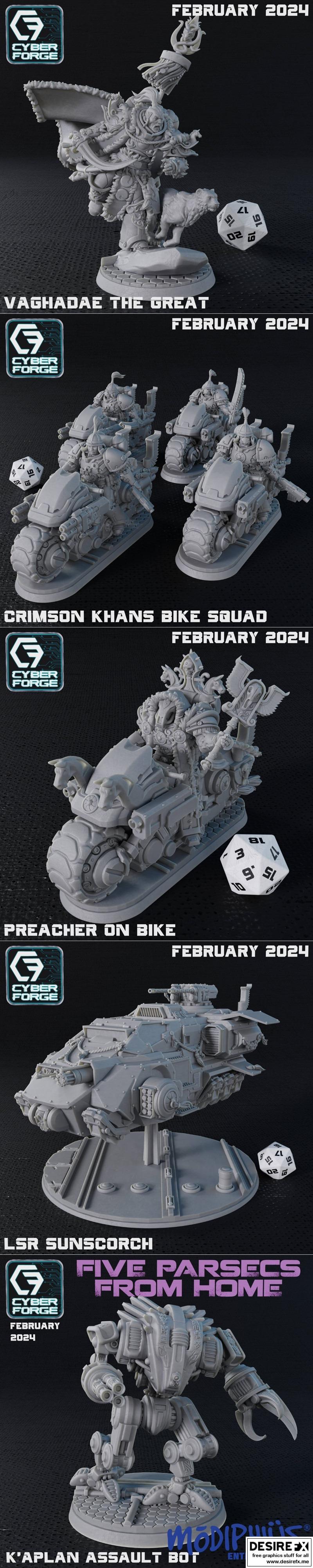 Cyber Forge – 远离家园 2024 3D打印模型|Cyber Forge – Far from Home February 2024 – 3D Print Model STL