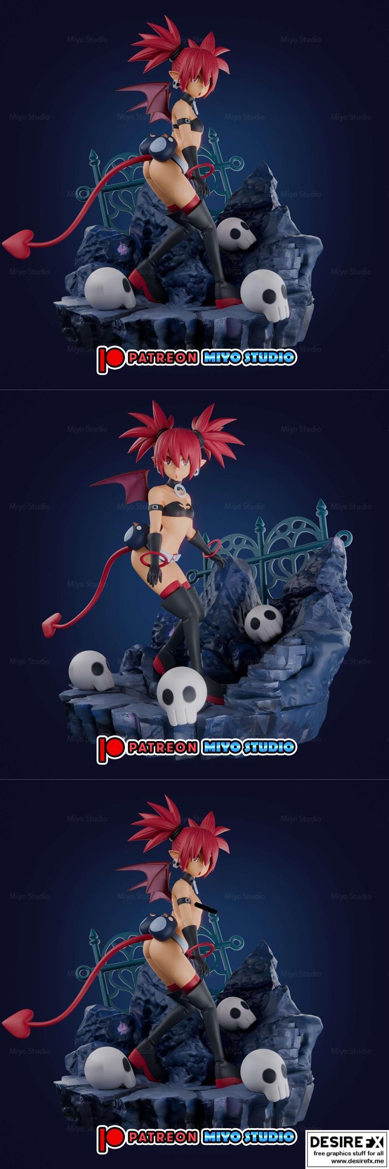 Miyo Studio《Disgaea》角色3D打印模型|Miyo Studio – Etna – Disgaea – 3D Print Model STL