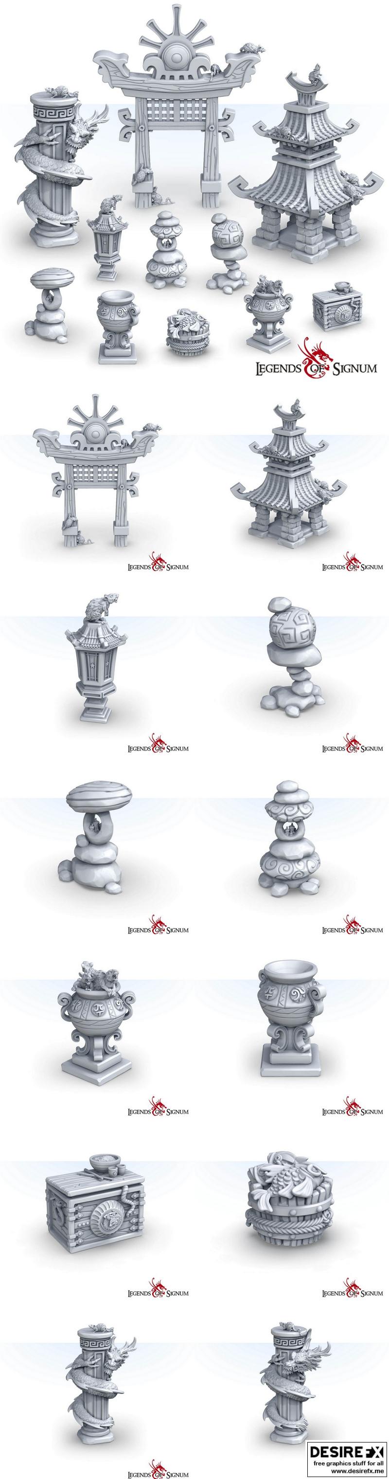 东方庙堂-3D打印模型|Oriental Temple – 3D Print Model