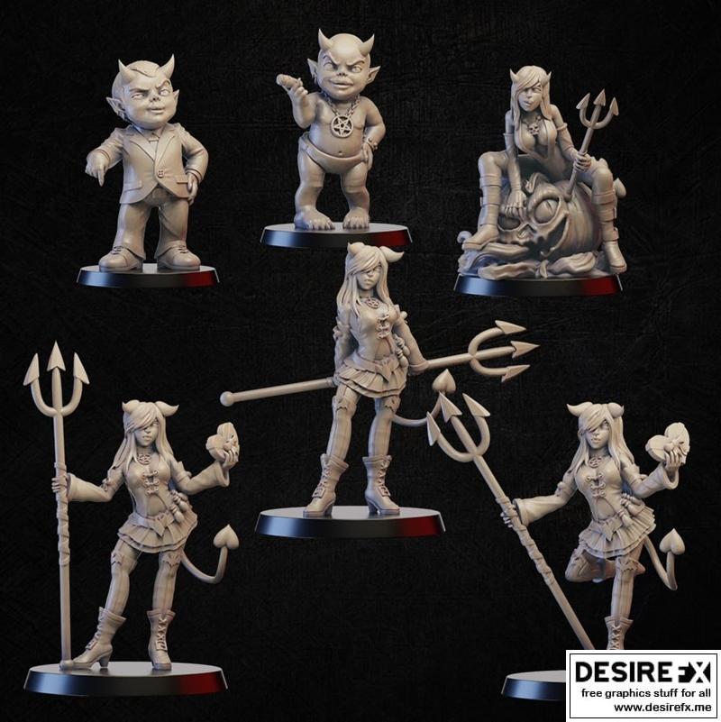 恶魔 3D打印模型 STL|Demons – 3D Print Model STL