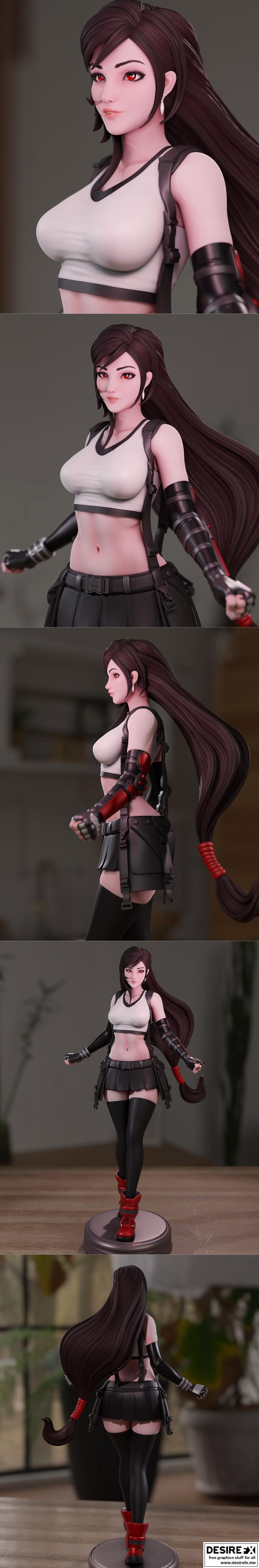 Momoji - Tifa - Tifa角色3D打印模型|Momoji – Tifa – 3D Print Model STL