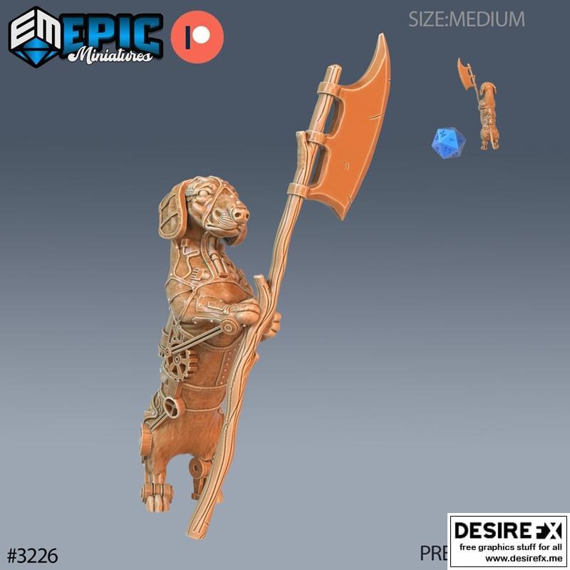 史诗迷你模型：垃圾焚烧自动机 3D打印模型|Epic Miniatures – Trash Burner Automaton – 3D Print Model STL