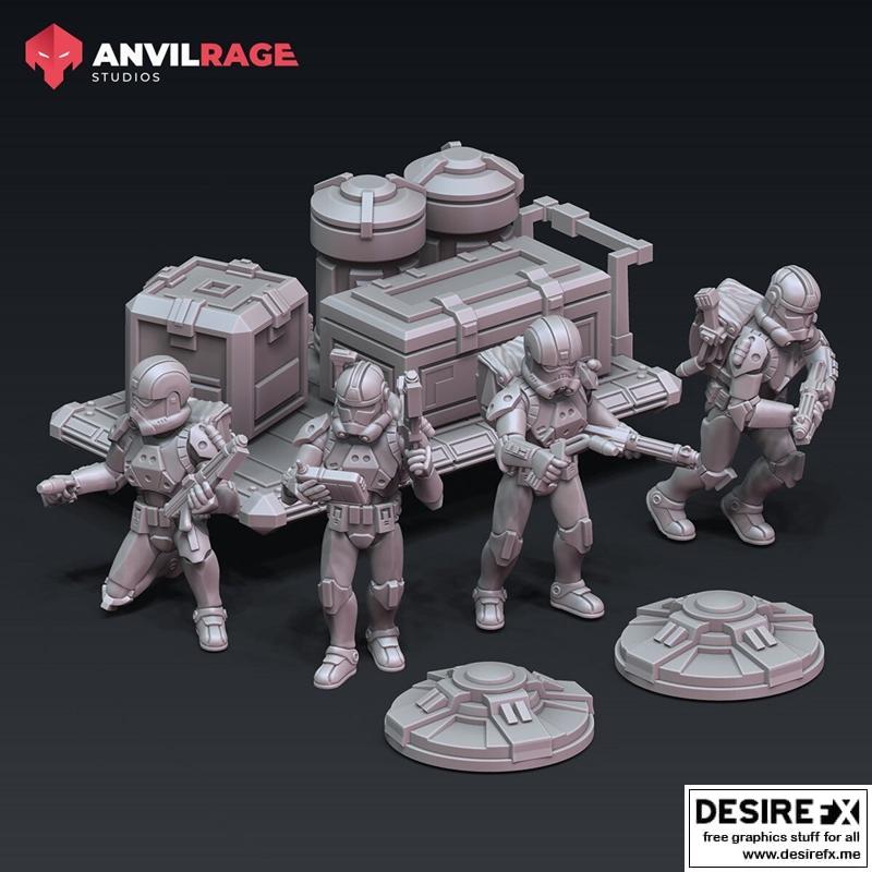 Anvilrage克隆工程师 3D打印模型 STL|Anvilrage Clone Engineers – 3D Print Model STL