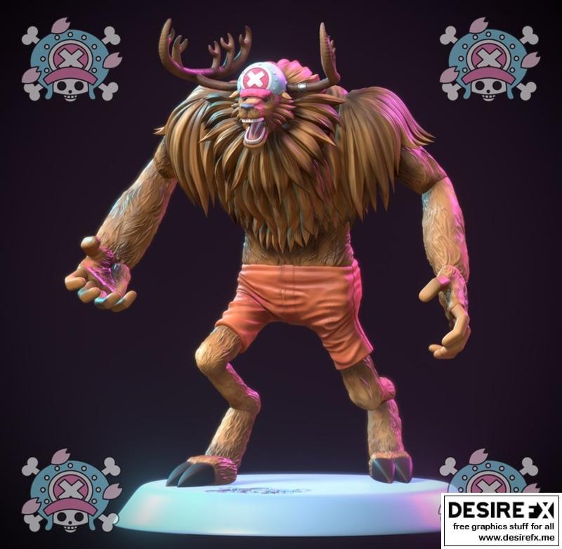 One Piece切迪3D打印模型|Chopper One Piece Figurine – 3D Print Model STL