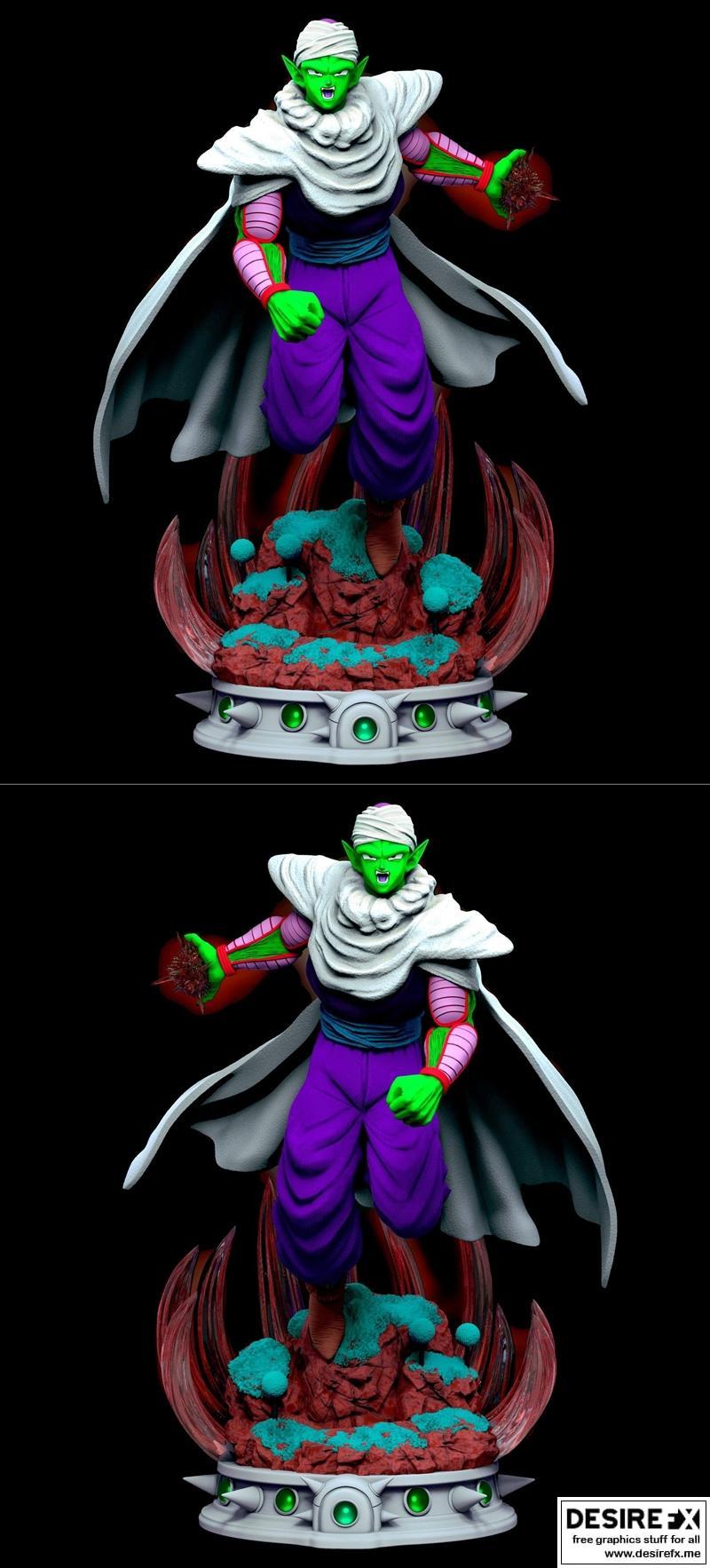 龙珠Z 3D打印模型 小型龙战士|Piccolo dragon ball z statue – 3D Print Model STL