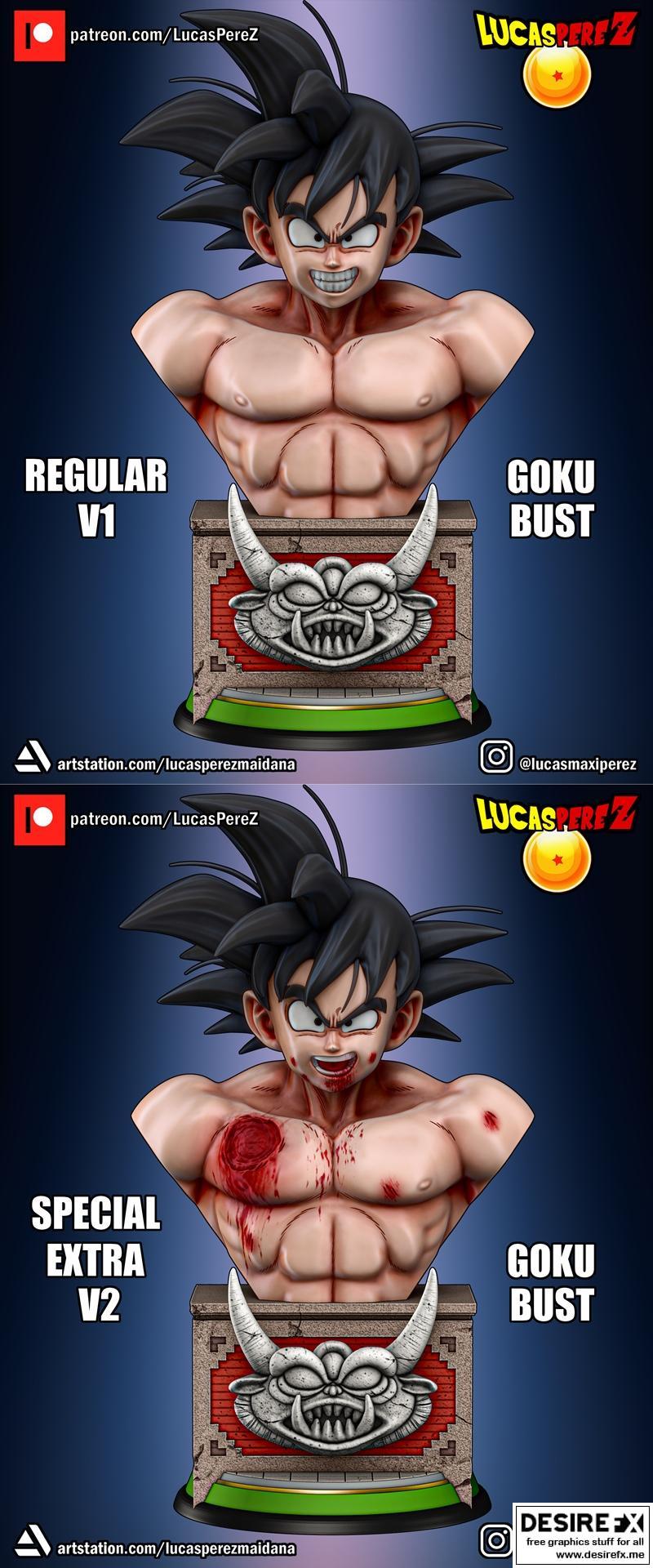 悟空特别版3D打印模型|Goku Busto Especial – 3D Print Model STL