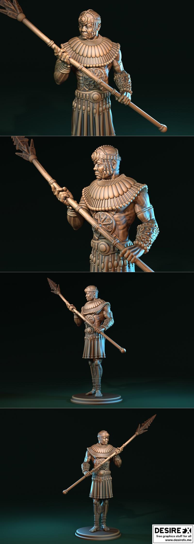 Jabulani战神——3D打印模型|Jabulani the warrior – 3D Print Model STL