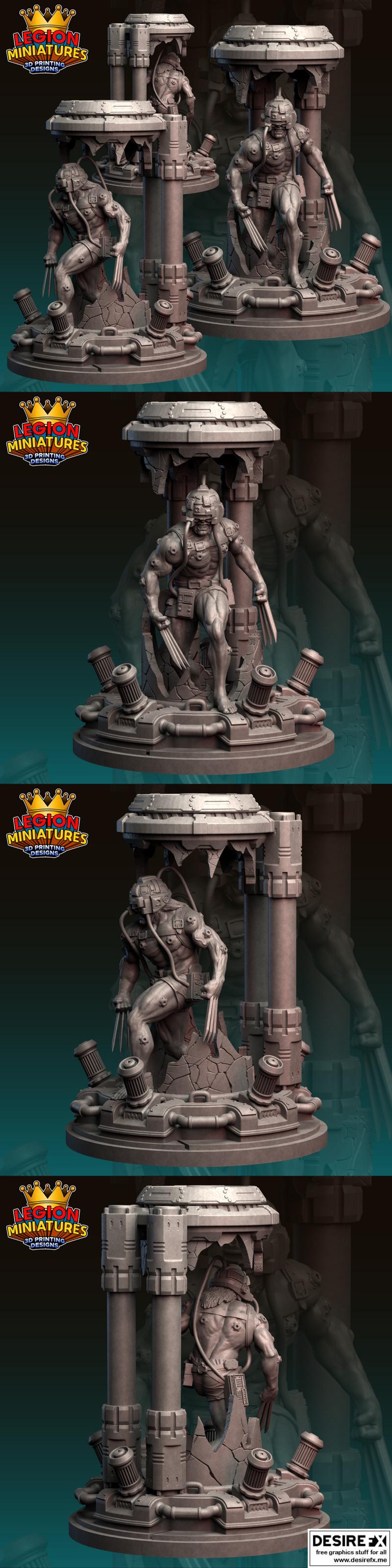 漫威危机协议-武器X-3D打印模型|Marvel Crisis Protocol – Weapon X – 3D Print Model