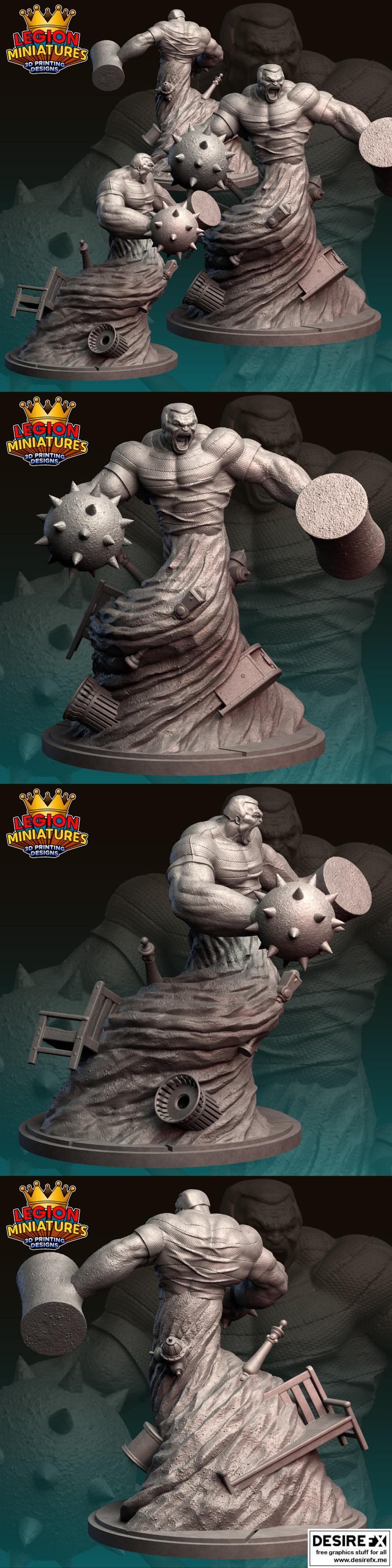 漫威危机协议 - 沙人 - 3D打印模型|Marvel Crisis Protocol – Sandman – 3D Print Model