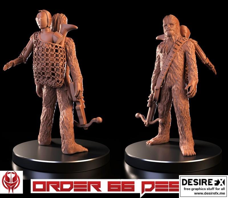 楚巴卡-3D打印模型|Chewbacca – Passive – 3D Print Model STL
