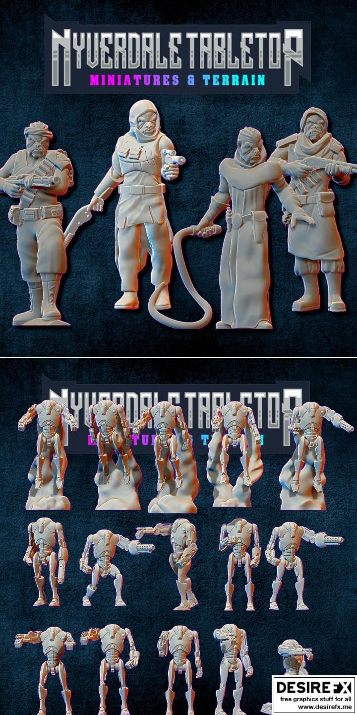 Klatoonian ND049与B2角色3D打印模型包|Klatoonian – ND049 and B2 – Bundle – ND005 – 3D Print Model STL