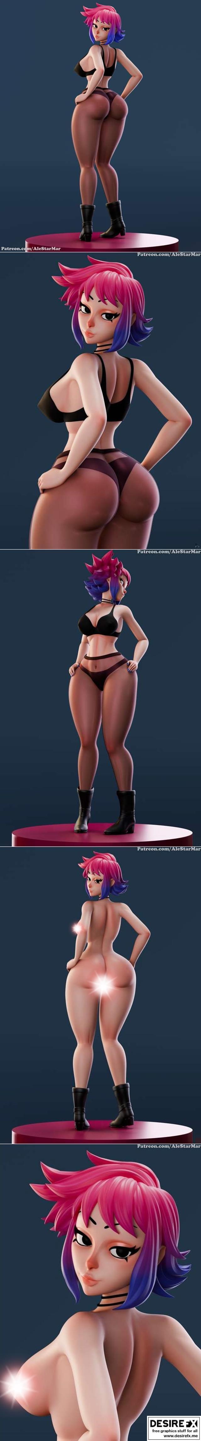 AleStarMar - 雷蒙娜 - 3D打印模型|AleStarMar – Ramona – 3D Print Model STL