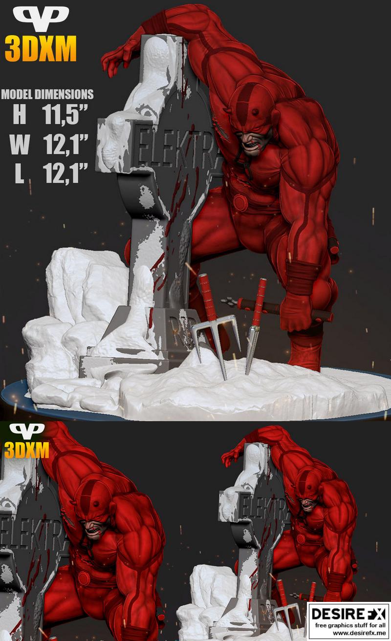 Daredevil - 3D打印模型|Daredevil – 3D Print Model