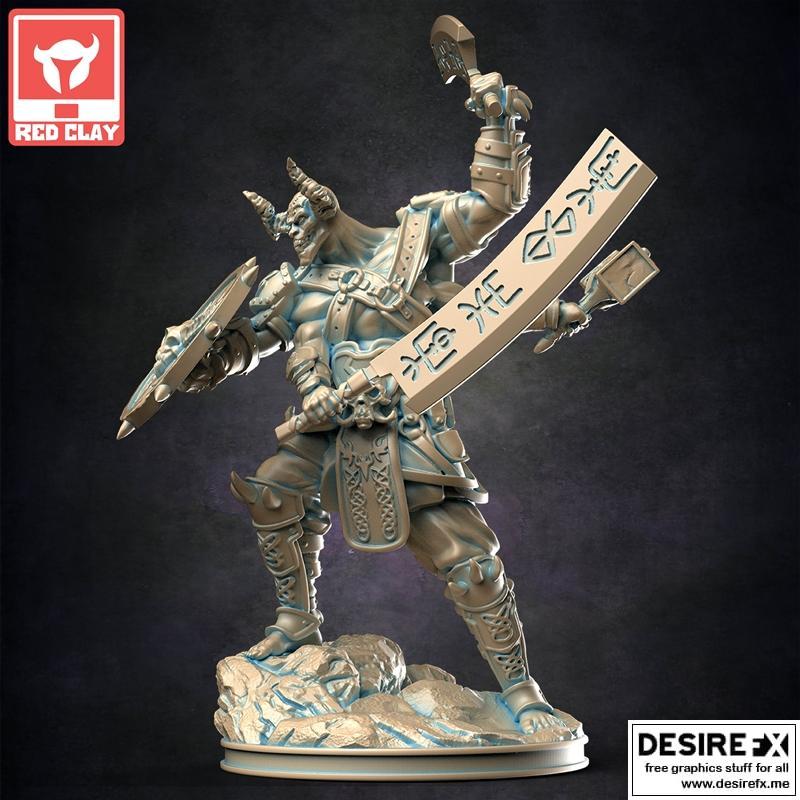 四臂恶魔 3D打印模型|4 Arm Demon – 3D Print Model STL