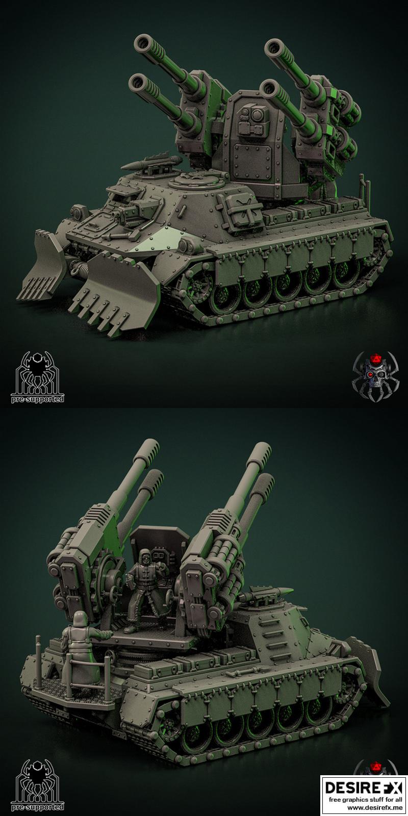 狂风步兵支援车 3D打印模型|Whirlwind Infantry Support Vehicle – 3D Print Model