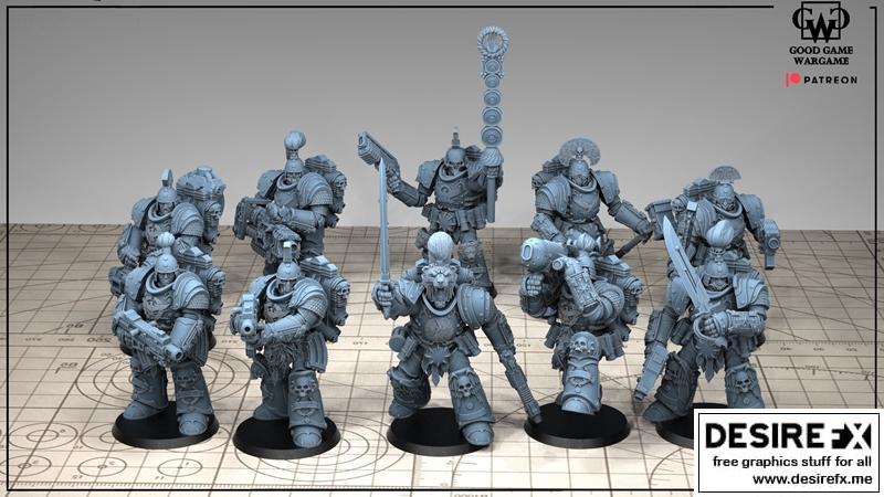 佳作战棋 顿安提斯战士 3D打印模型|Good Game Wargame – Tonantis Warrior – 3D Print Model STL