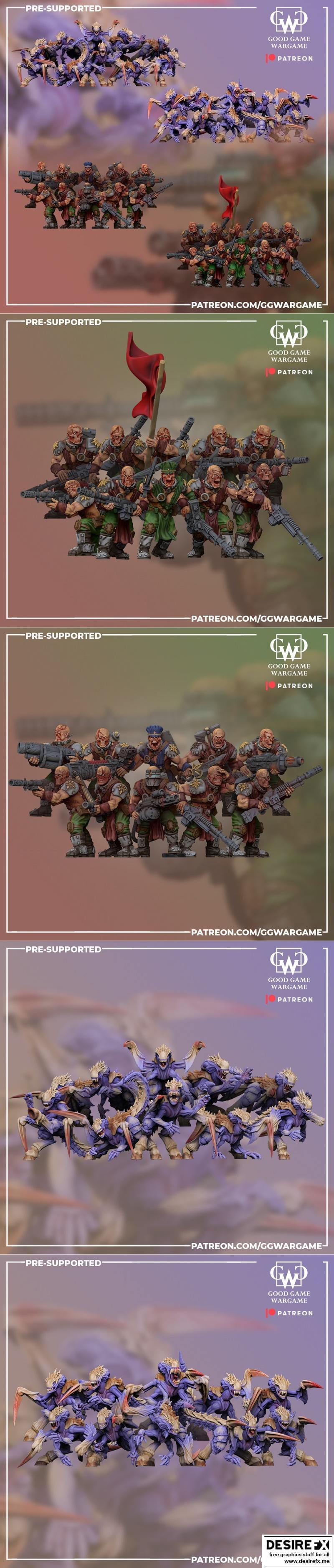 战棋游戏十月2023款 3D打印模型 STL|Good Game Wargame October 2023 – 3D Print Model STL