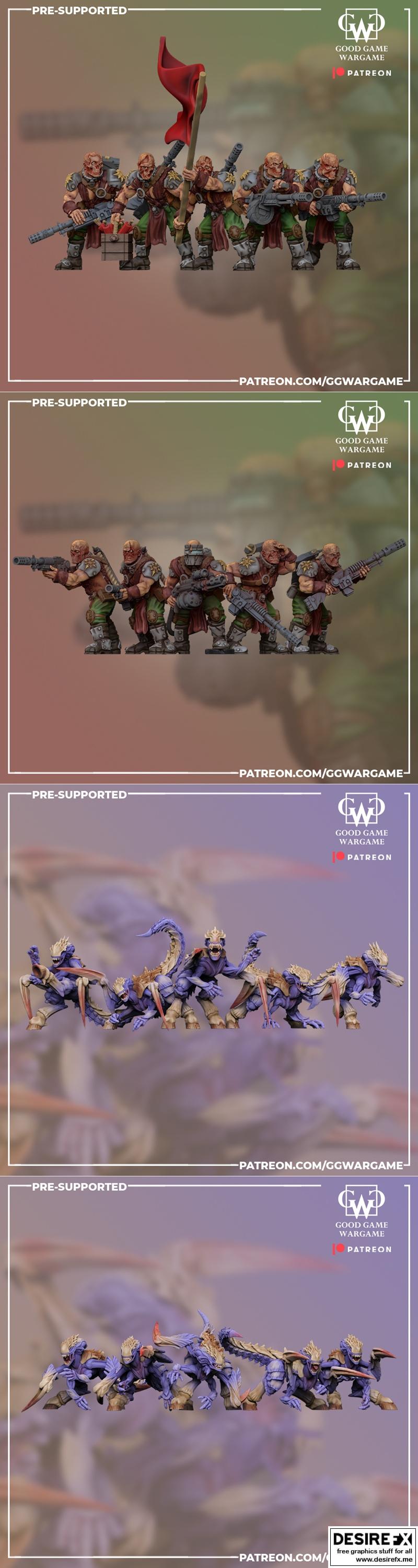 战棋游戏十月2023款 3D打印模型 STL|Good Game Wargame October 2023 – 3D Print Model STL