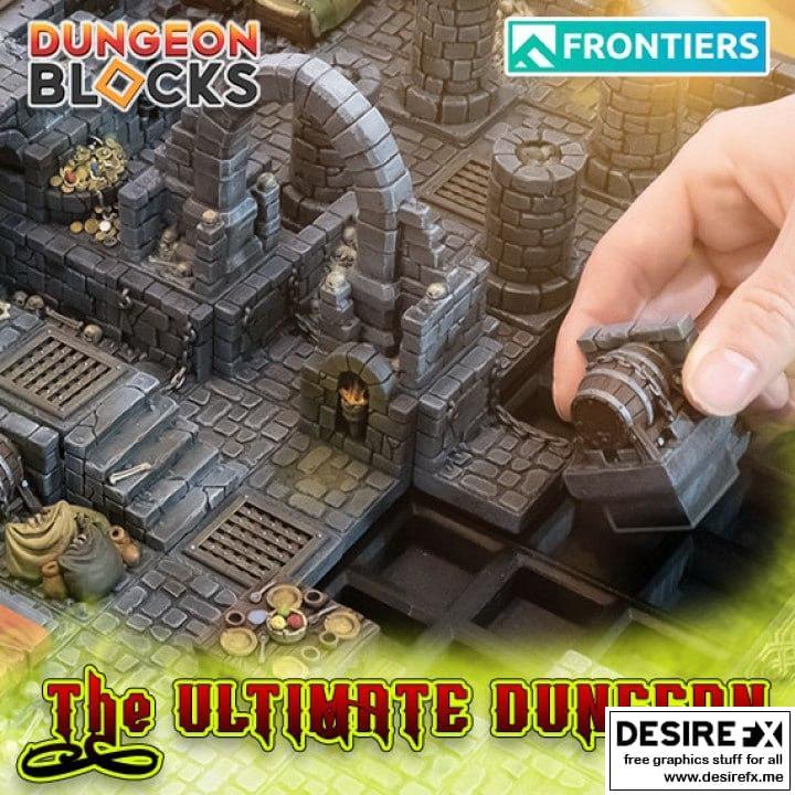 地牢方块——终极地牢——3D打印模型|Dungeon Blocks – The Ultimate Dungeon – 3D Print Model STL