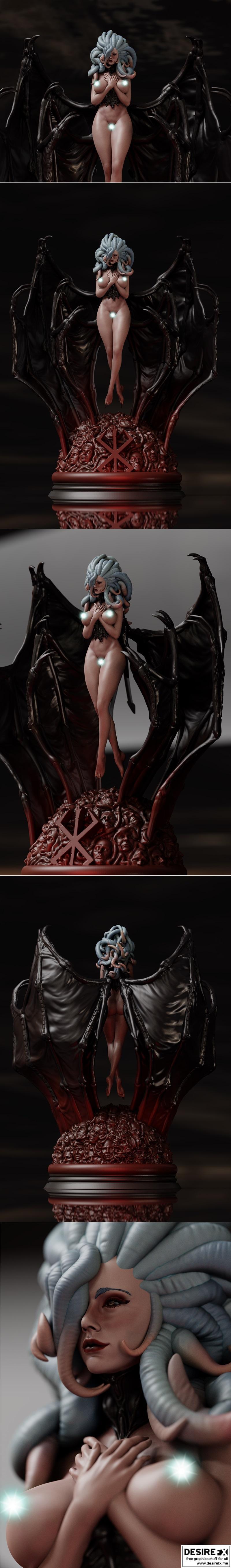 火焰女神 Slan - 3D打印模型|Slan Goddess of Flame – 3D Print Model STL