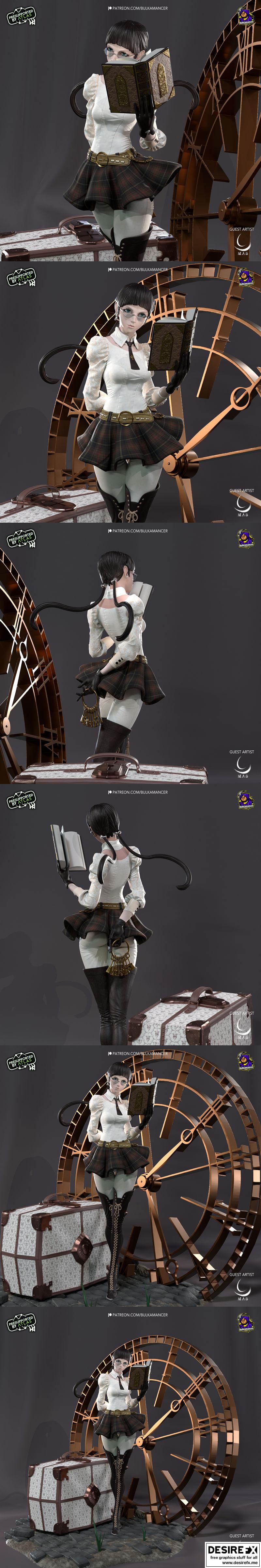 Bulkamancer - 时间线观察者 - 3D打印模型|Bulkamancer – Observer of Timelines – 3D Print Model