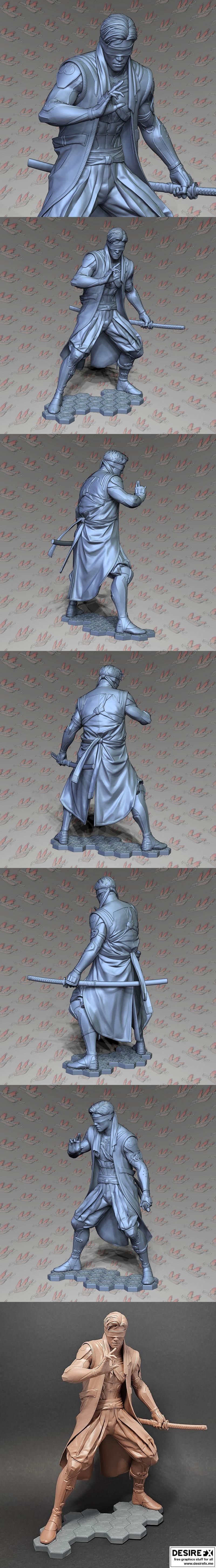 漫威猛禽小队3D打印模型|Kenshi from Mortal Kombat 12 – 3D Print Model
