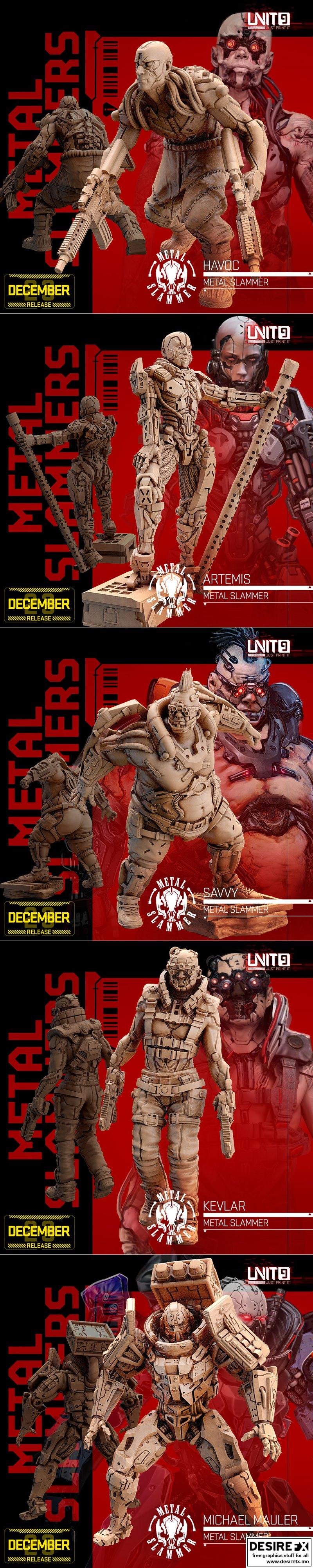 德系3D打印模型：圣诞主题动漫角色STL文件|Unit 9 December 2023 – 3D Print Model STL