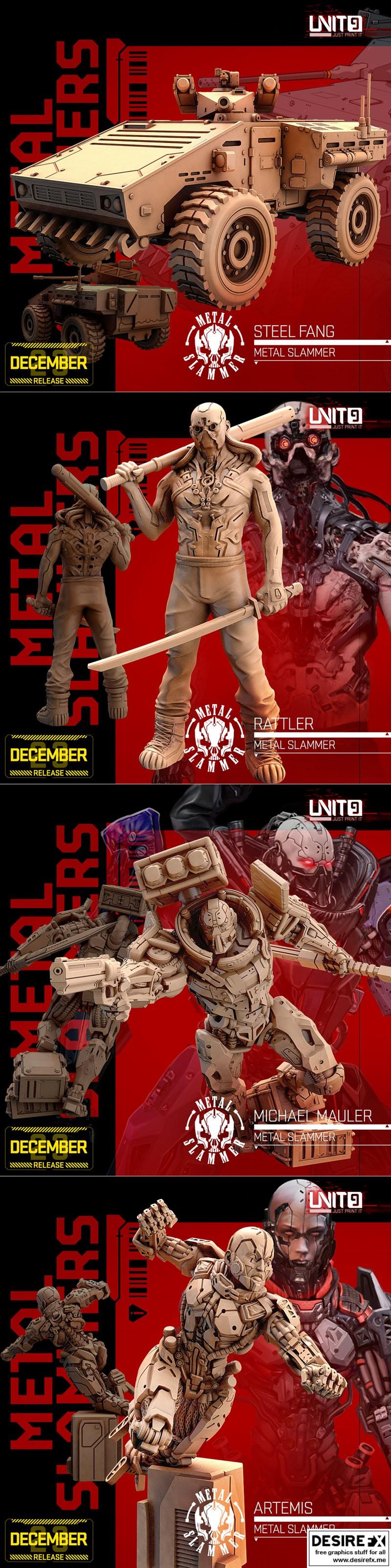 德系3D打印模型：圣诞主题动漫角色STL文件|Unit 9 December 2023 – 3D Print Model STL