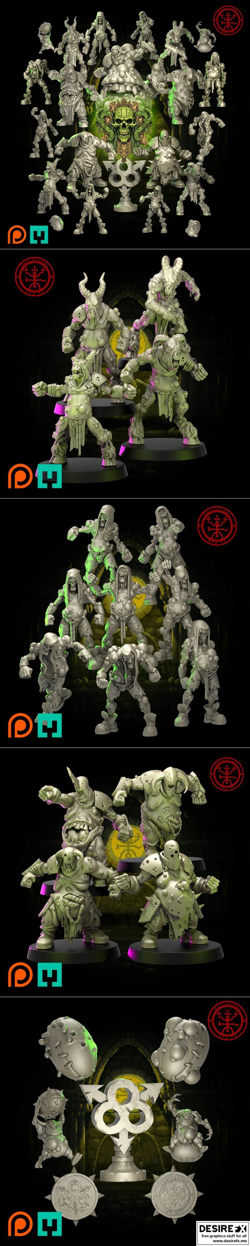 Torchlight模型 - 混沌狂徒 - 3D打印雕像|Torchlight Models – Juggernaut of Filth – 3D Print Model STL