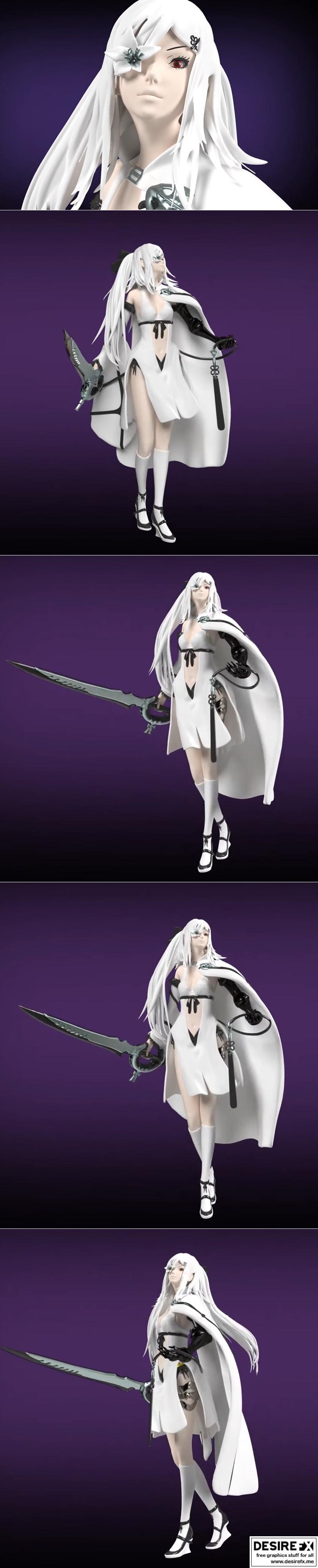 曼德拉戈尔零 3D打印模型|Mandrake – Zero – Drakengard 3 – 3D Print Model STL