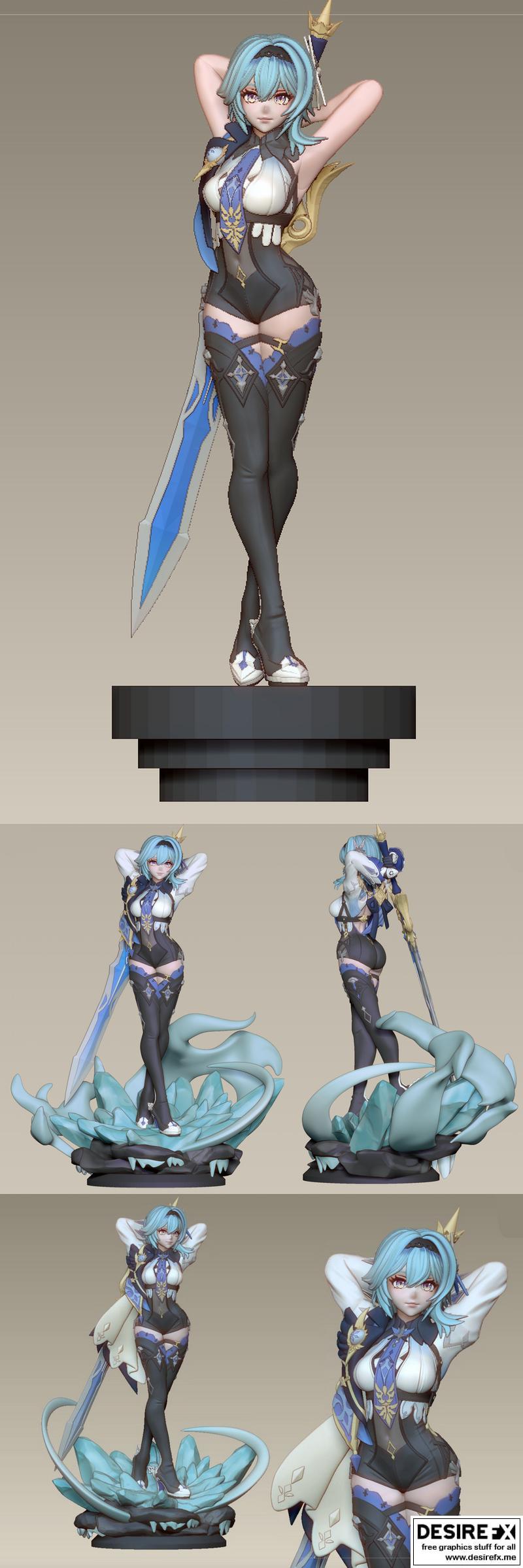 Eula 3D打印模型|Eula – 3D Print Model