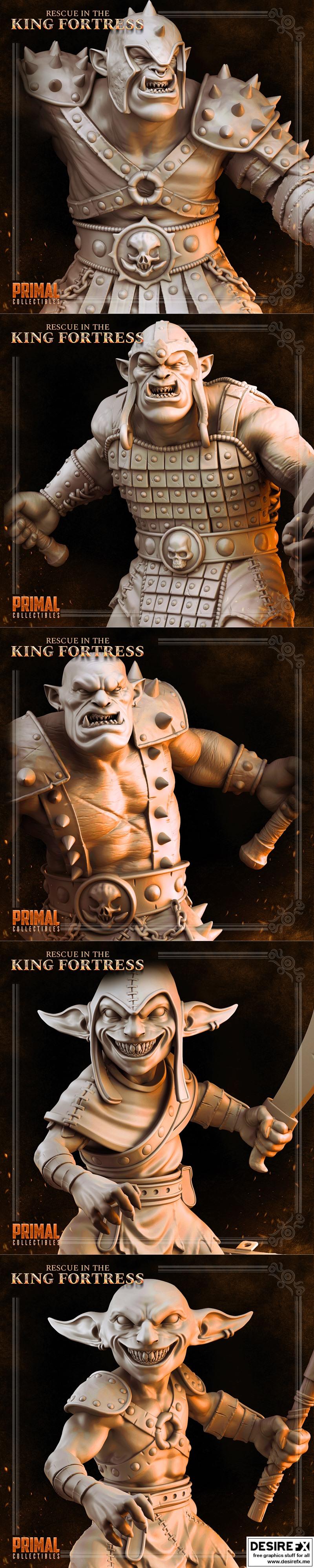 原始标题信息解析：  
- 工作室名称：Primal Collectibles  
- 作品名称：Rescue in The King Fortress  
- 角色名称：未明确（作品名称本身可能为事件或场景名）  
- 附加信息：3D打印模型（STL格式）

重点提取：  
“Rescue in The King Fortress” 是一个场景或事件名称，结合“3D打印模型”这一属性，应突出其来源（作品/场景）与实物形式（3D模型）。

中文标题拟定原则：  
1. 保留作品名称的意境与关键词（“国王要塞”、“救援”）  
2. 结合3D打印模型的属性，体现“可打印”“模型”  
3. 语言简洁、自然、符合中文用户阅读习惯  

最终中文标题：  
国王要塞救援场景3D打印模型|Primal Collectibles – Rescue in The King Fortress – 3D Print Model STL