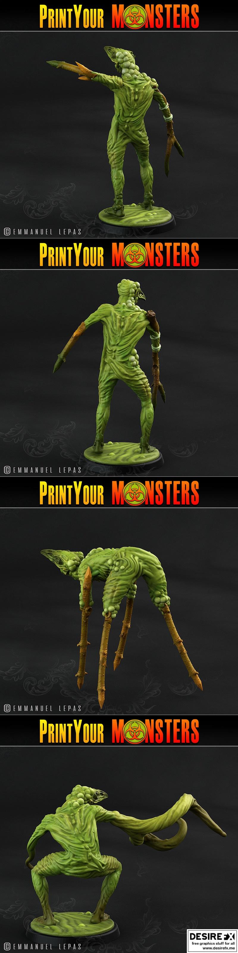 Print Your Monsters – 6 Plague Men Pack – 3D Print Model STL