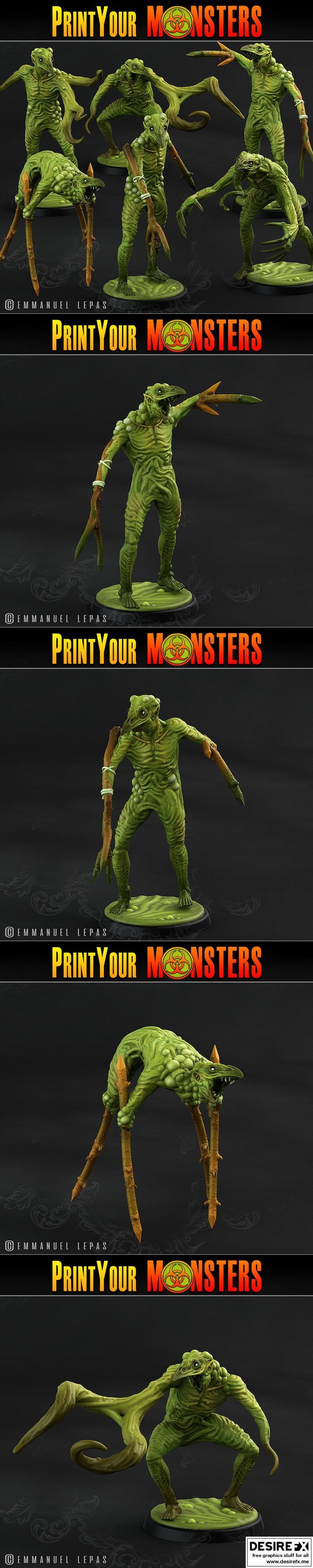Print Your Monsters – 6 Plague Men Pack – 3D Print Model STL