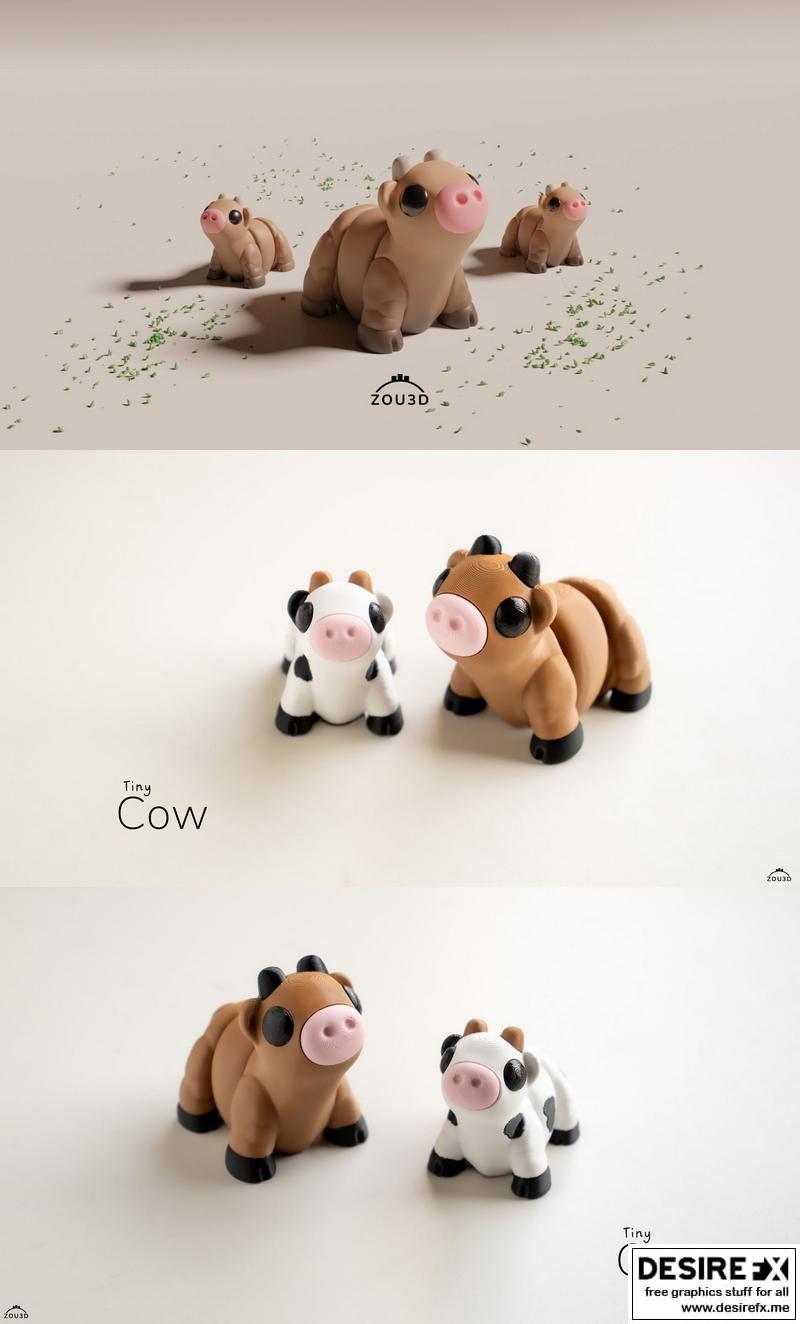 Tiny Cow 3D打印模型|Tiny Cow – 3D Print Model