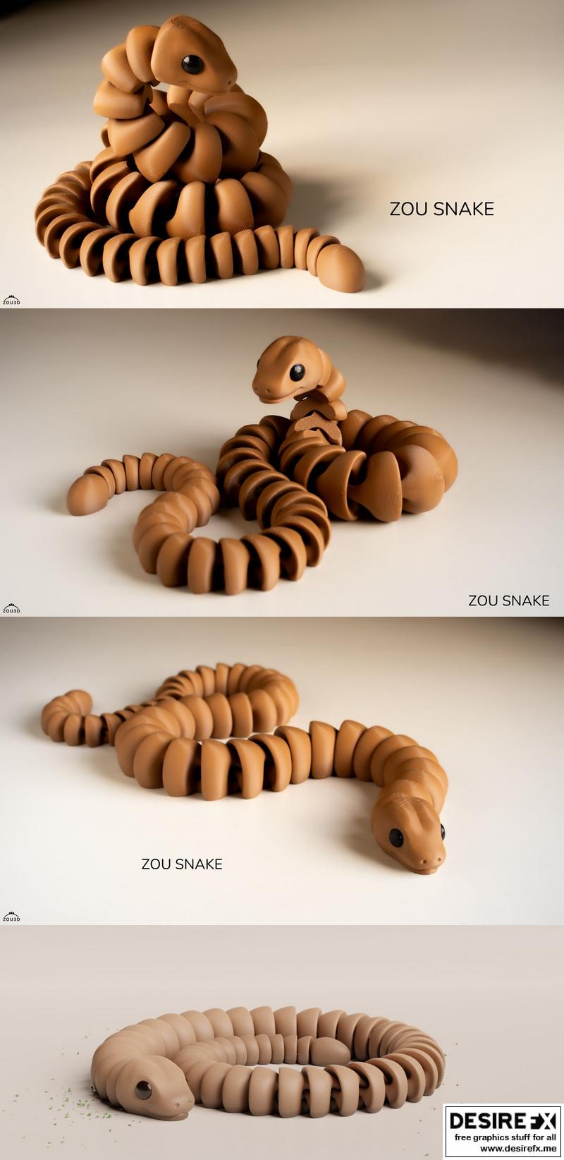 Zou Snake 3D打印模型|Zou Snake – 3D Print Model