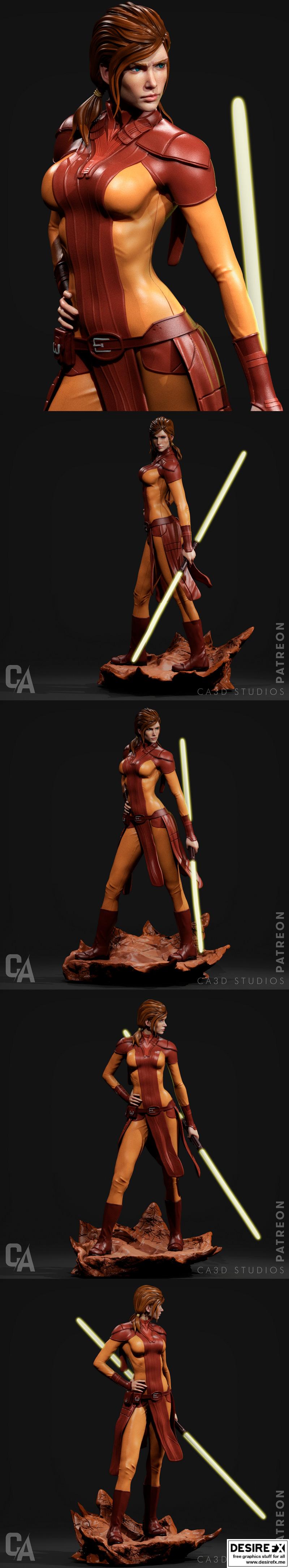 巴斯提拉·山 3D打印模型|Bastila Shan – 3D Print Model